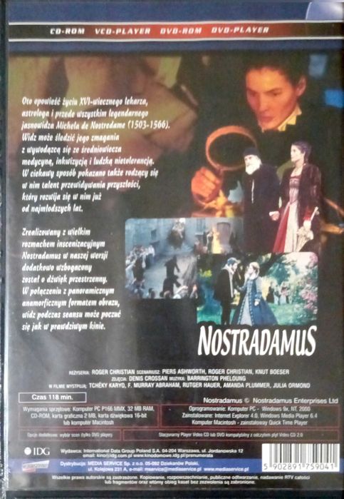 Nostradamus film vcd
