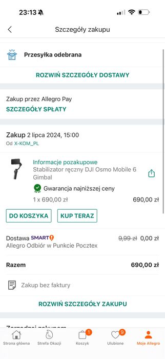 Gimbal stabilizator DJI Osmo Mobile 6