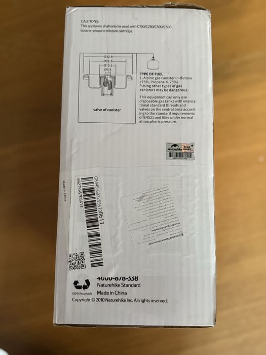 Naturehike-Folding Duplo Forno a Gás campismo