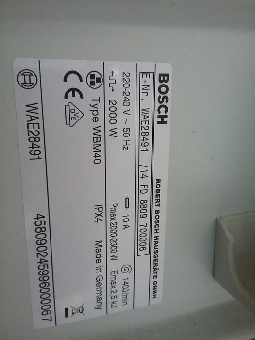 Pralka Bosch Maxx7Sensitive
