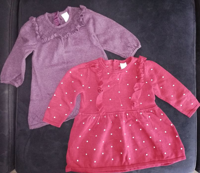 Sukienka sweterkowa H&M rozm 74