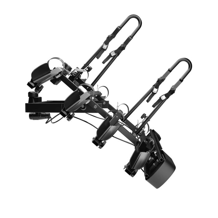 Bagażnik rowerowy platforma na hak Amos Tytan 4 Black uchylany na 4 rowery 75KG 13PIN