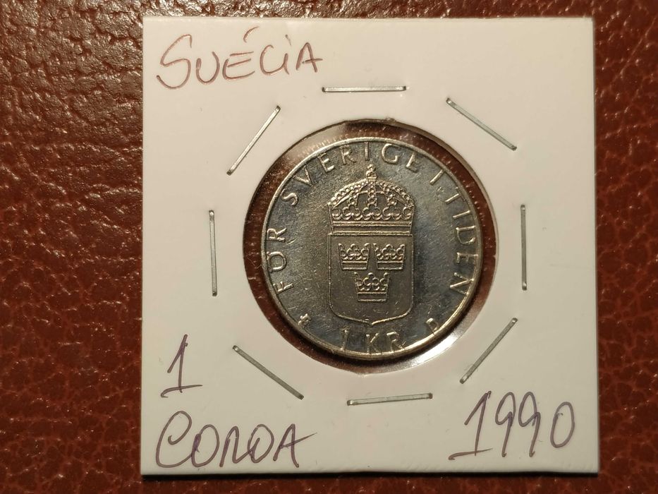 672 coins of 1 crown from 1990 - Sweden