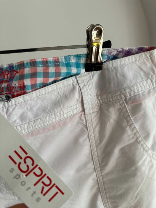 Spodnie damskie 3/4 rybaczki letnie L białe  ESPRIT SPG0013