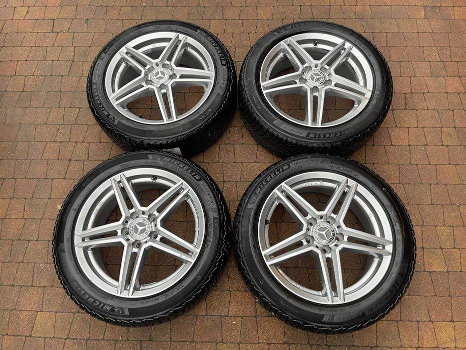 4020. Koła zimowe Mercedes A klasa W176 B klasa W246 CLA 5x112 205/55/17 Michelin 2024r