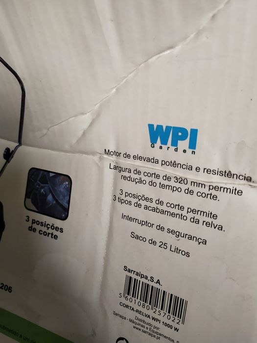 corta relva 1000w marca Hpi Garden