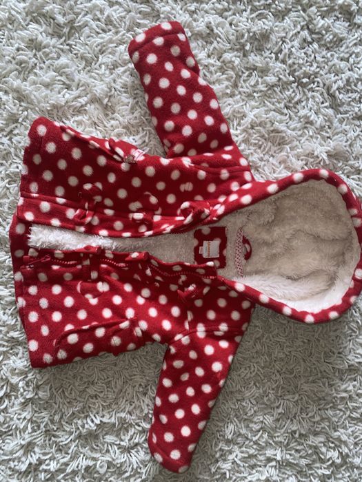 Kożuszek futerko kurtka 0-3 mc 62-68