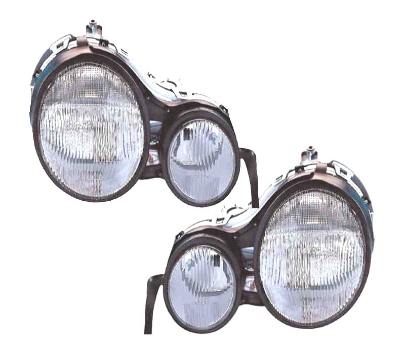 FARÓIS PARA MERCEDES E CLASSE W210 95-99