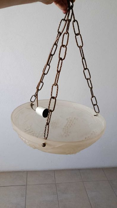 Plafon e candeeiro tecto Latão Vintage