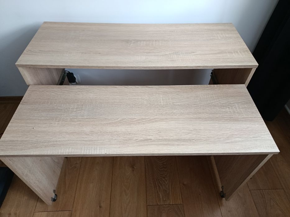 Biurko dąb sonoma podwójne