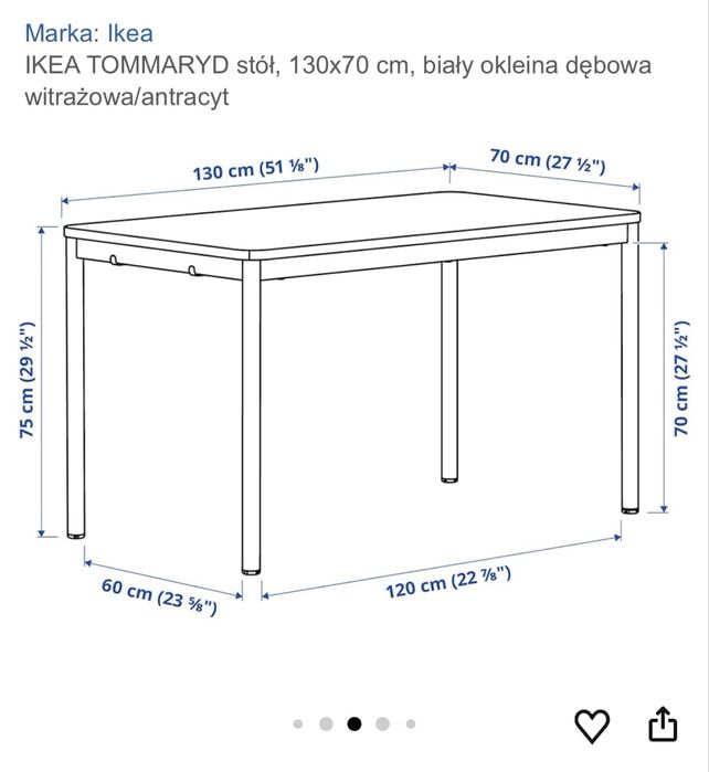 Stół IKEA Tommaryd