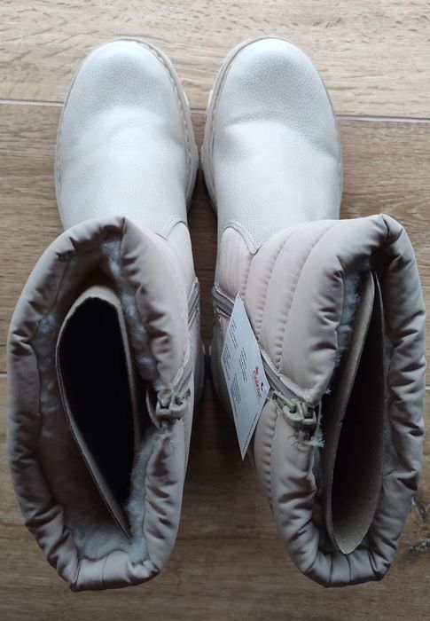 Rieker nowe śniegowce beżowe 38