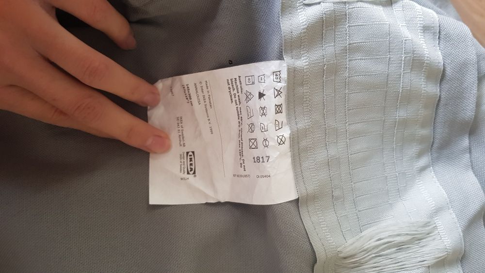 Zasłony Ikea szare Annalouisa 4 sztuki