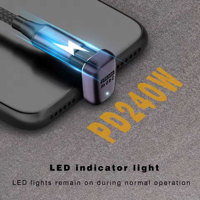 Адаптер UGOURD кутовий USB4 USB-C to USB-C 40 Gbps (2 шт)