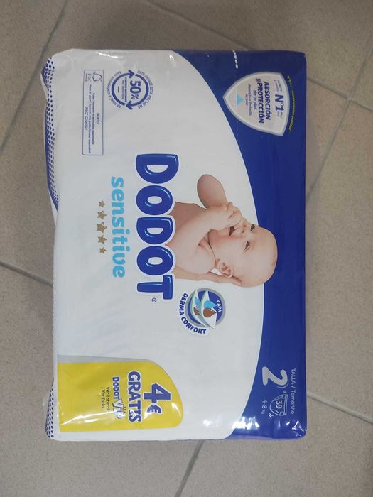 Fraldas DODOT Sensitive 2 - 58 unidades