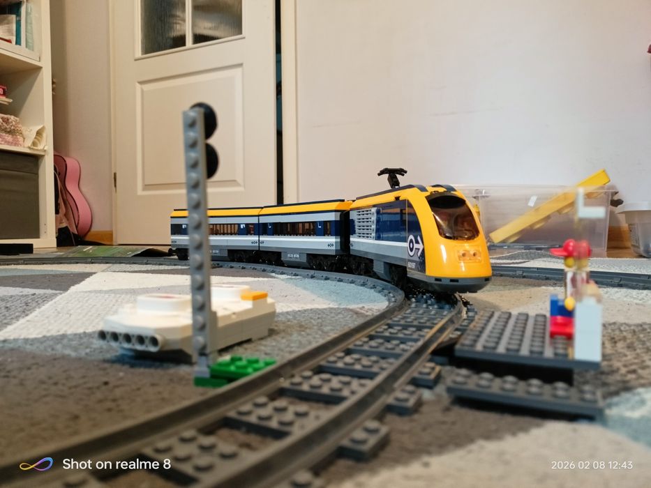 Lego City Pociąg 60197 + Zwrotnice 60238 + Tory