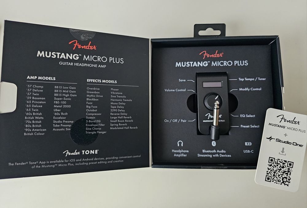 Fender Mustang Micro Plus -  Efeitos para Guitarra