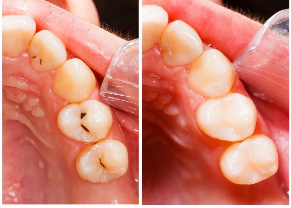 Лікування карієсу, пломба зуба, фотополімер