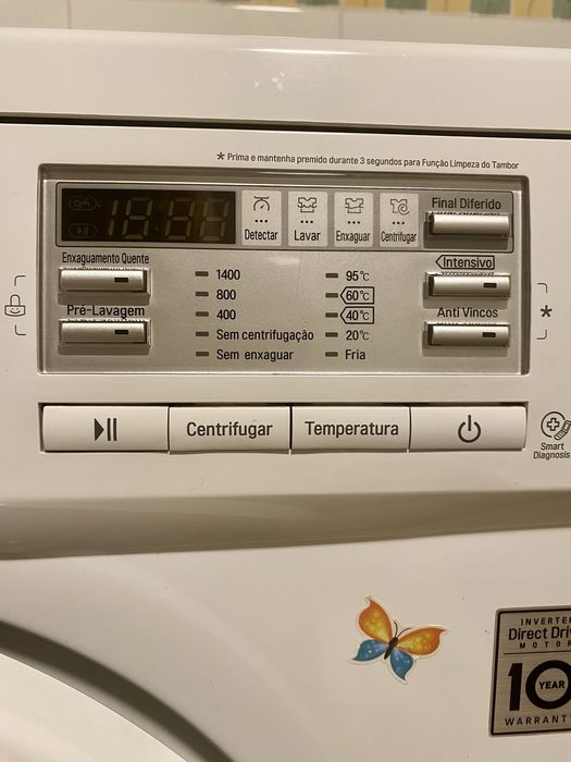 Máquina de Lavar Roupa LG Inverter Direct Drive 8 kg (A+++}