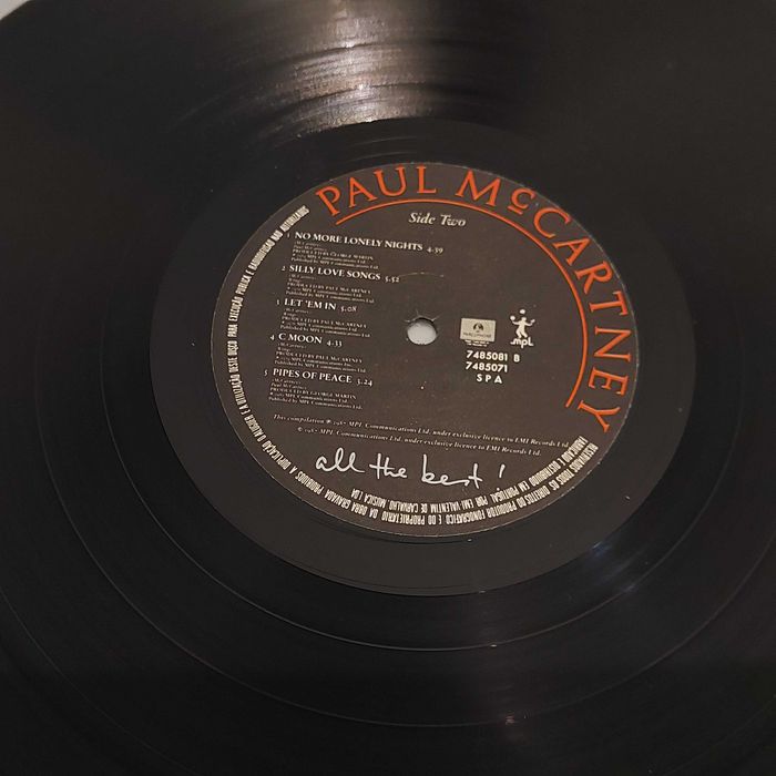 Disco vinil duplo LP Paul McCartney – All The Best !