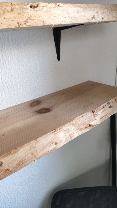 Prateleiras pinho c/suportes