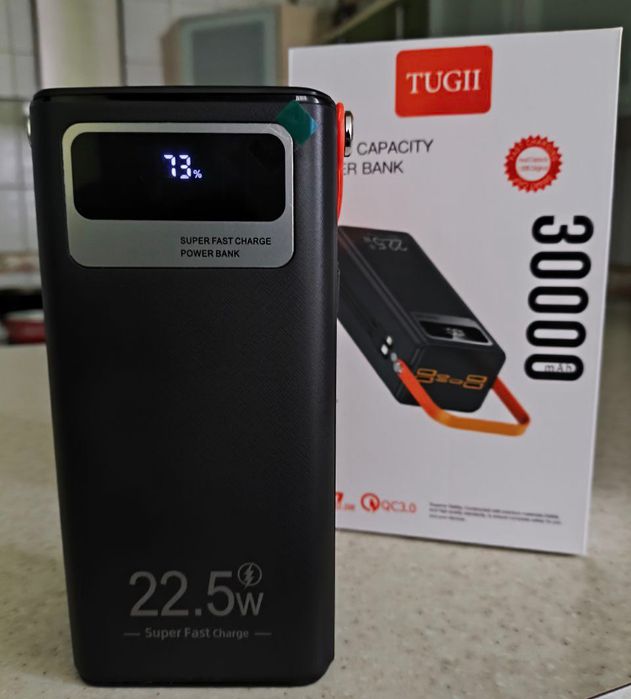 Power bank Tugii 30000mah+фонарик‼️потужний павербанк на 22.5w