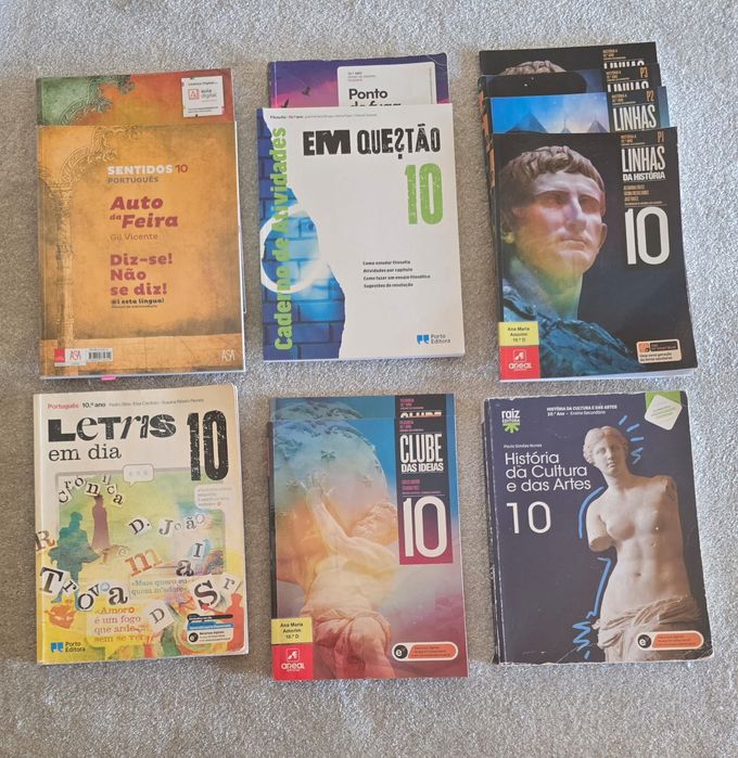 Manuais escolares e cadernos actividades - 10 ano