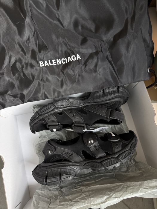 Жіночі сандалі босоніжки Balenciaga 3XL Sandals 36-45р Black White Cream Dirty