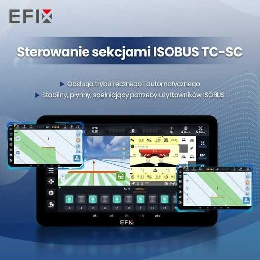 Nawigacja rolnicza EFIX eSTEER20 MAX ISOBUS Tc Sc Geo !!PROMOCJA!!