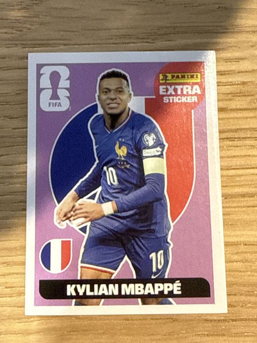 Kilian MBappé legend mundial 2026 extra sticker