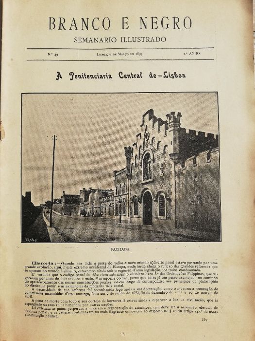 REVISTA Republicana Branco e Negro nº49 Ano 1897 - mais de 125 Anos