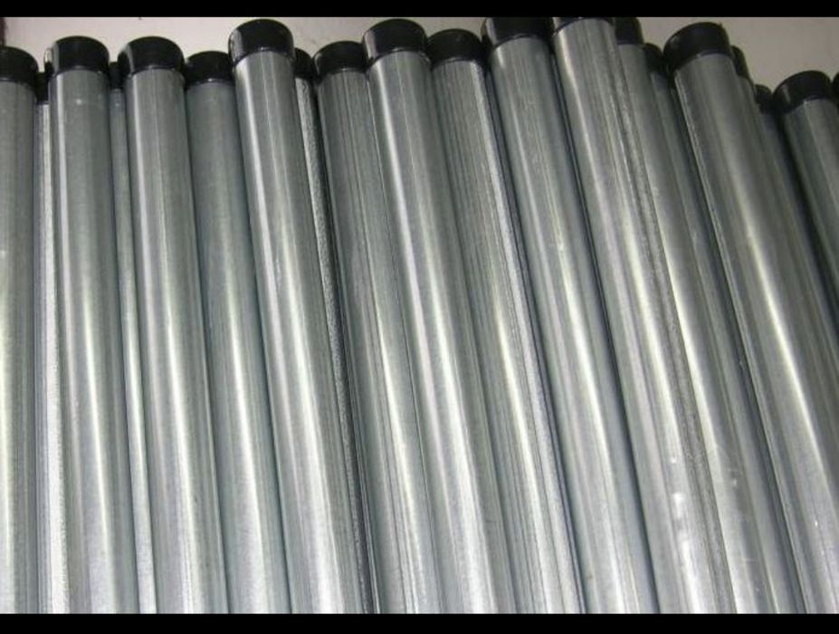 30 x Słupek ogrodzeniowy stal ocynkowany fi 4,8 cm 2,3 m srebrny