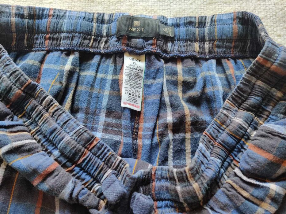 Spodnie piżamowe męskie bawełna flanelowa