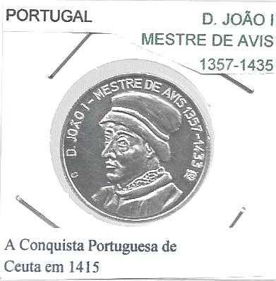 D. João I - Mestre de Avis - - - Medalha em Prata