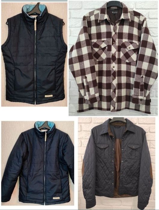 Чоловічий бомбер Zara чоловіча осіння Zara куртка демісезонна жилетка