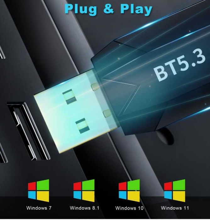 Adapter BLUETOOTH 5.3 USB Do 150m