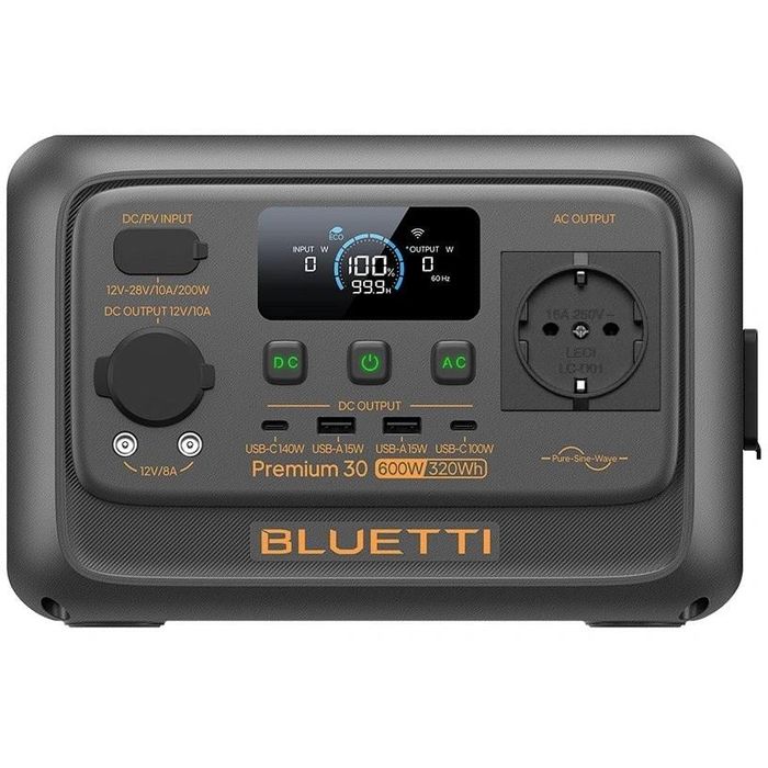 Зарядна станція BLUETTI Premium 30 V2 (320 Wh / 600 W, ДБЖ 10 мс)
