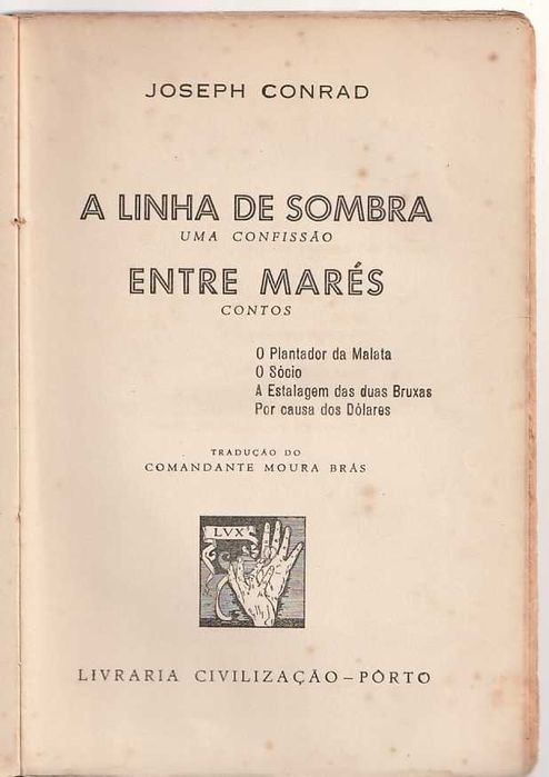 A linha de sombra-Joseph Conrad-Livraria Civilização