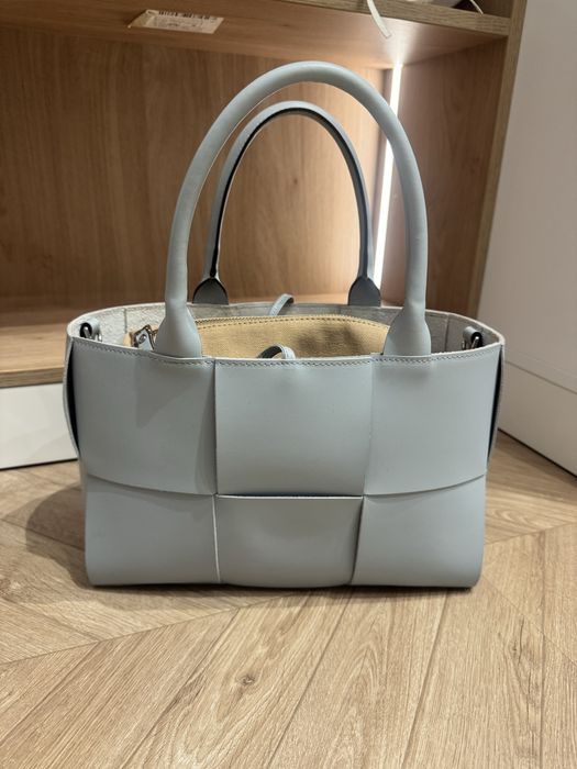 Сумка жіноча Gianni Notaro блакитна, шкіряна