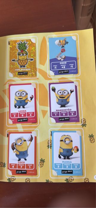 Coleção de cartas mínimos frumania Pingo Doce Coleção completa