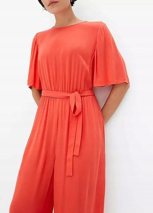 B.P.C kombinezon 7/8 krepowany czerwony 42.