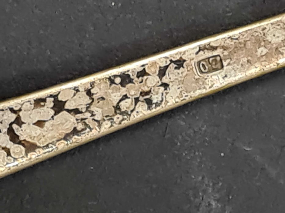 Łyżeczka secesyjna plater