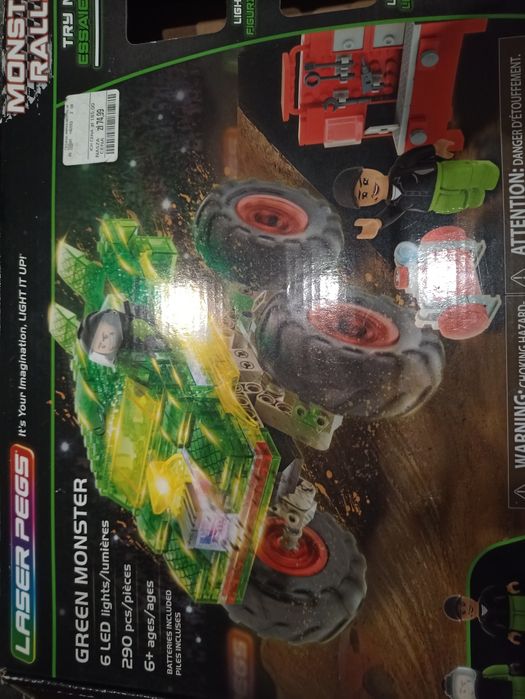 Klocki LEGO laser pegs monster track