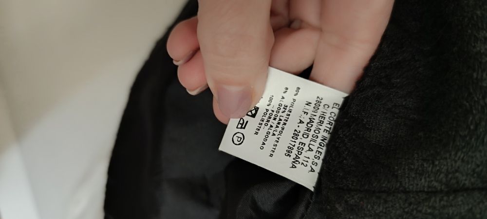 Corpete preto tamanho S. Usado