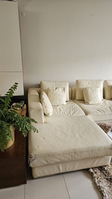 Sofa bege em segunda mao