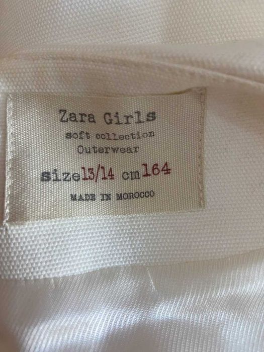 Casaco Branco pérola ZARA Girls
