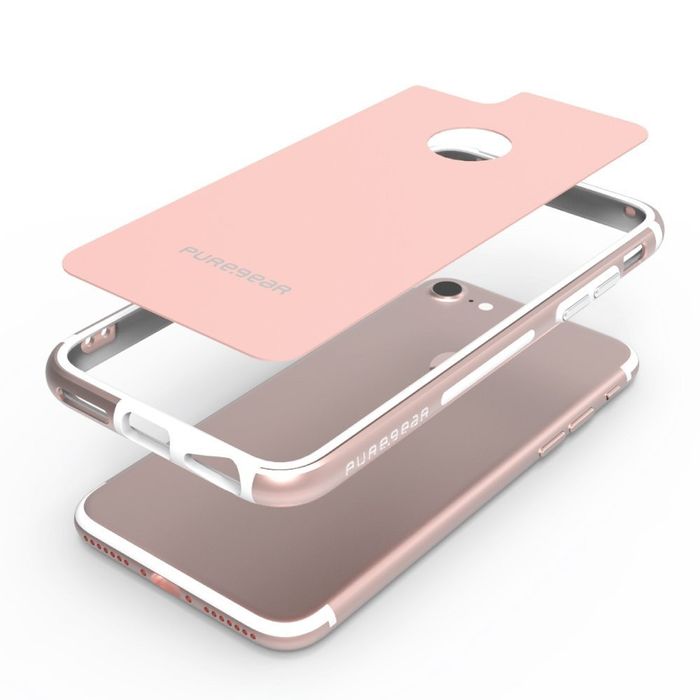 Etui PureGear do iPhone 6/6s/7 GlassBak 360 Rose Gold