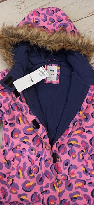 Nowy zimowy kombinezon dla dziewczynki 128/134