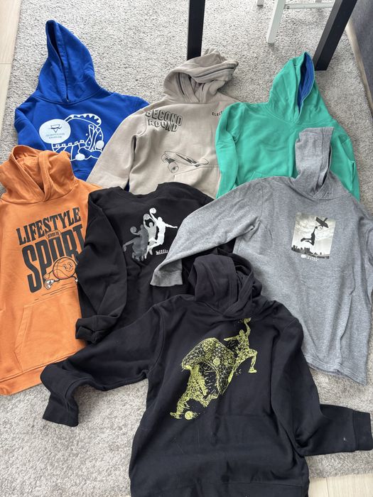 Mega paka 146 dla chłopca t-shirty bluzy spodenki