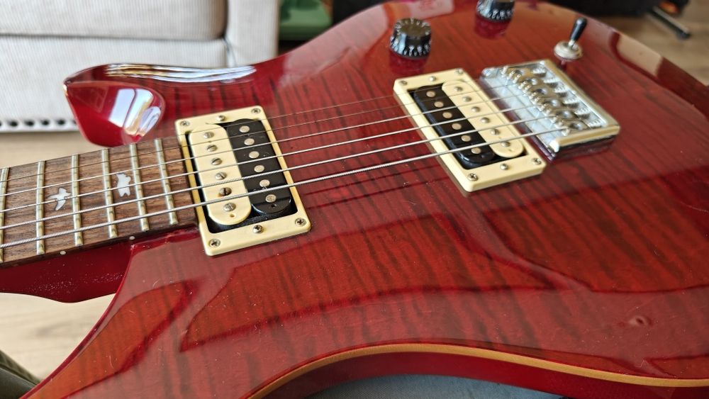 PRS Gitara elektryczna barytonowa SE 277, szkarłatna czerwień